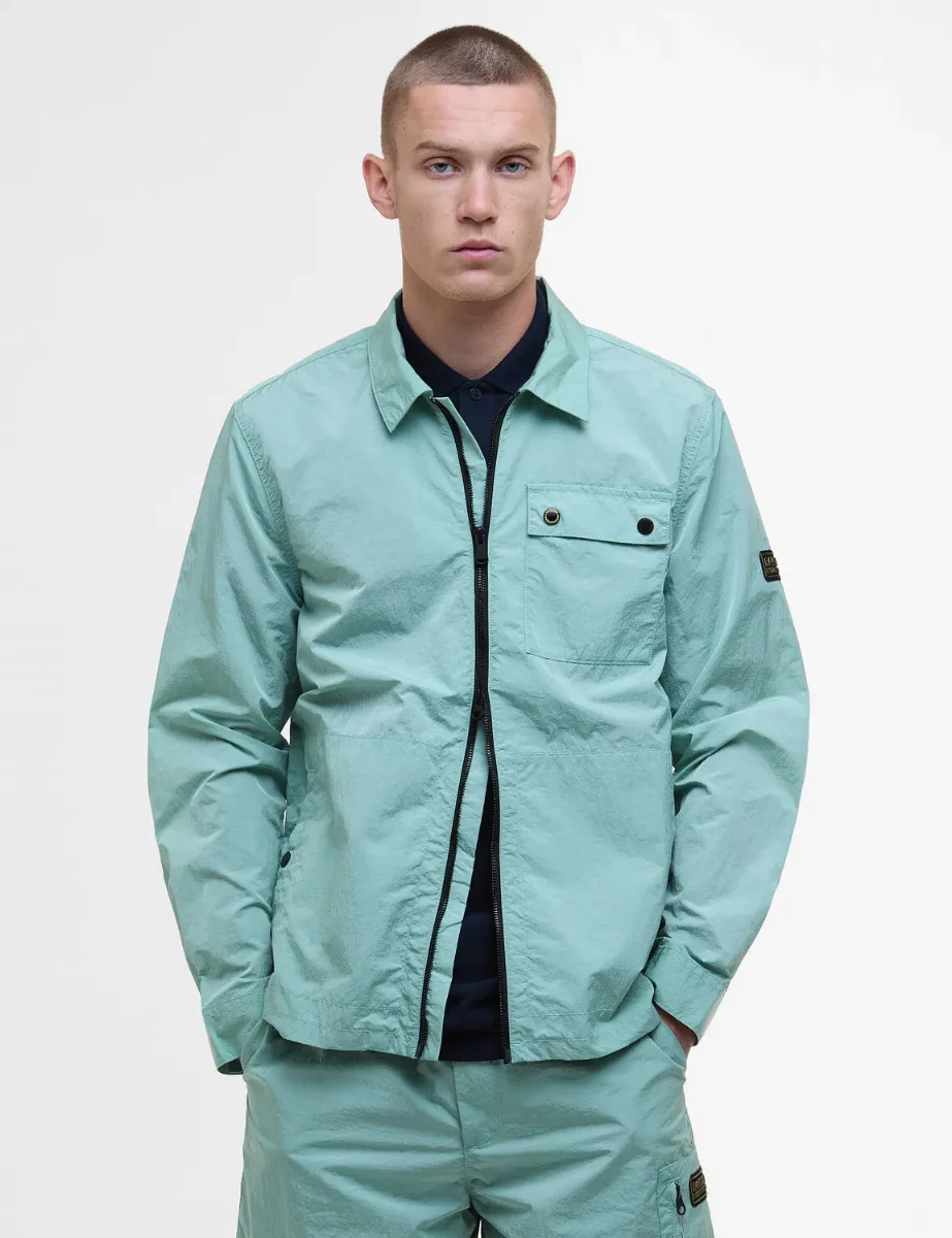 Barbour International Inline Overshirt | Granite Green