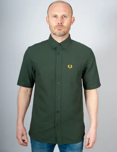 Fred Perry Short Sleeve Oxford Shirt | Court Green