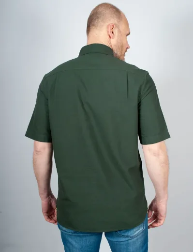 Fred Perry Short Sleeve Oxford Shirt | Court Green