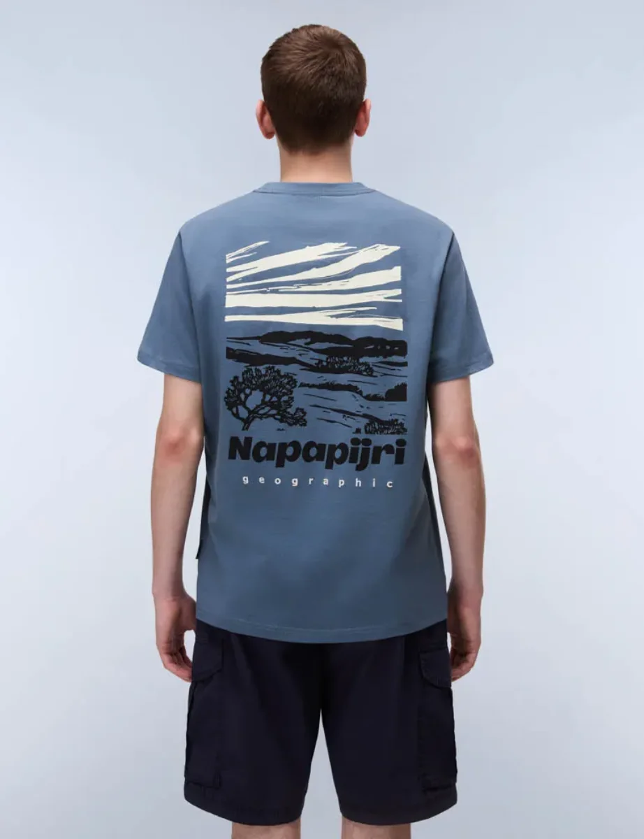 Napapijri Vignoni Back Logo T-Shirt | Stormy Weather