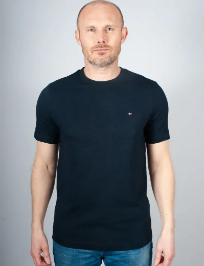 Tommy Hilfiger Texture Slub Regular Fit T-Shirt | Desert Sky