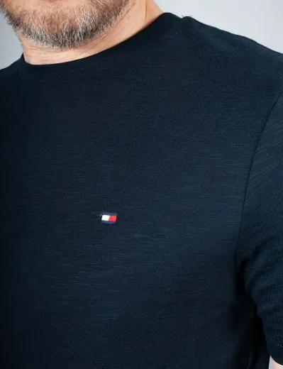 Tommy Hilfiger Texture Slub Regular Fit T-Shirt | Desert Sky