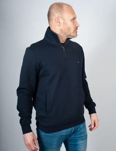 Tommy Hilfiger Essential Intechno Quarter Zip Sweater | Desert Sky