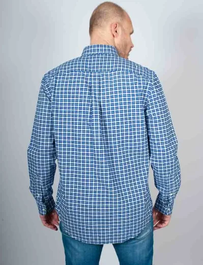 Tommy Hilfiger Heritage Oxford Check RF Shirt | Wedge Blue