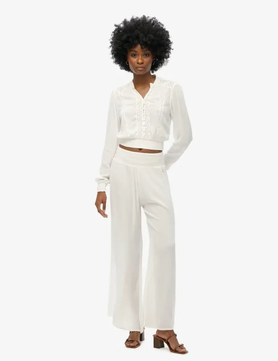 Superdry Womens Beach Pant | Off White