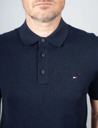 Tommy Hilfiger Essential Cotton Knitted Polo | Desert Sky