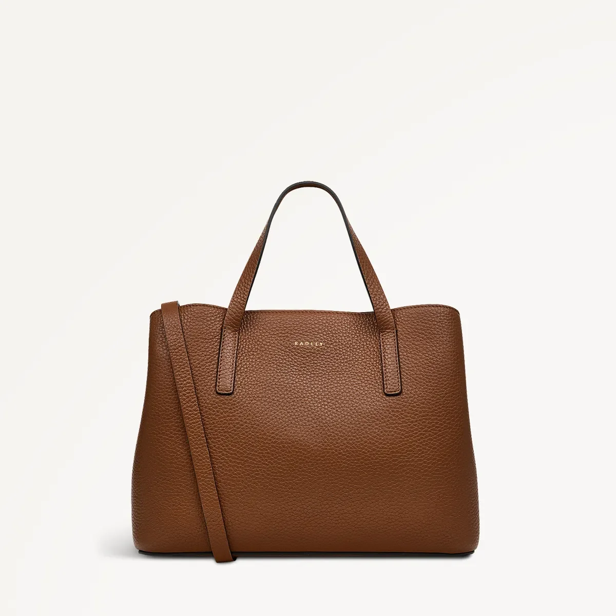 Radley Dukes Place Medium Zip-Top Grab Bag / Saddle
