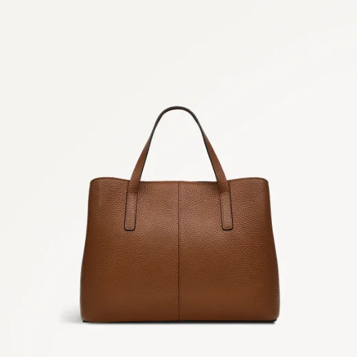 Radley Dukes Place Medium Zip-Top Grab Bag / Saddle