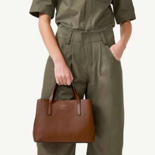 Radley Dukes Place Medium Zip-Top Grab Bag / Saddle