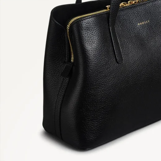 Radley Dukes Place Medium Zip-Top Grab Bag / Black