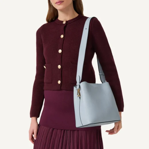 Radley Dukes Place Medium Compartment Cross Body / Smoke Blue