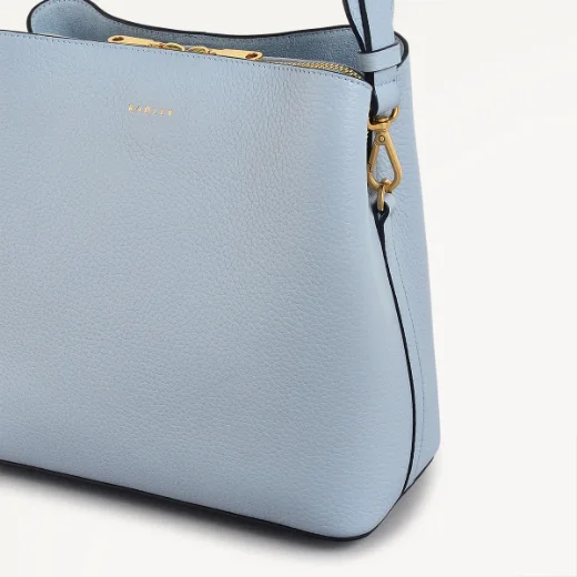 Radley Dukes Place Medium Compartment Cross Body / Smoke Blue