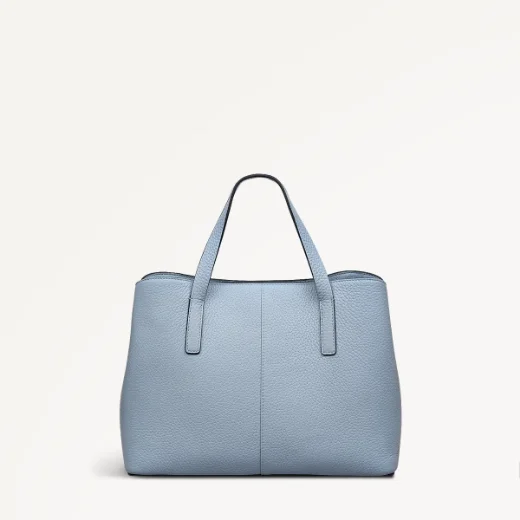 Radley Dukes Place Medium Zip-Top Grab Bag / Smoke Blue