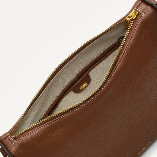 Radley Oak Street Small Ziptop Crossbody / Saddle 