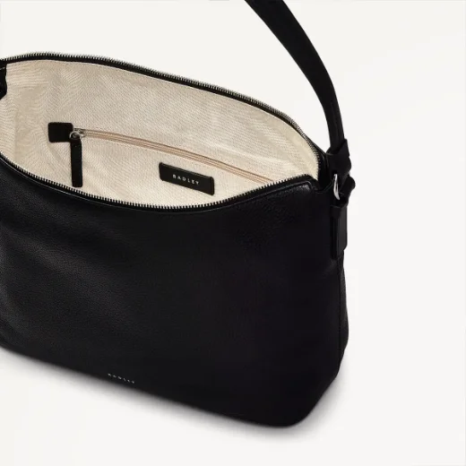 Radley Bella Medium Ziptop Shoulder Bag / Black
