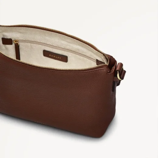 Radley Bella Small Ziptop Crossbody / Walnut