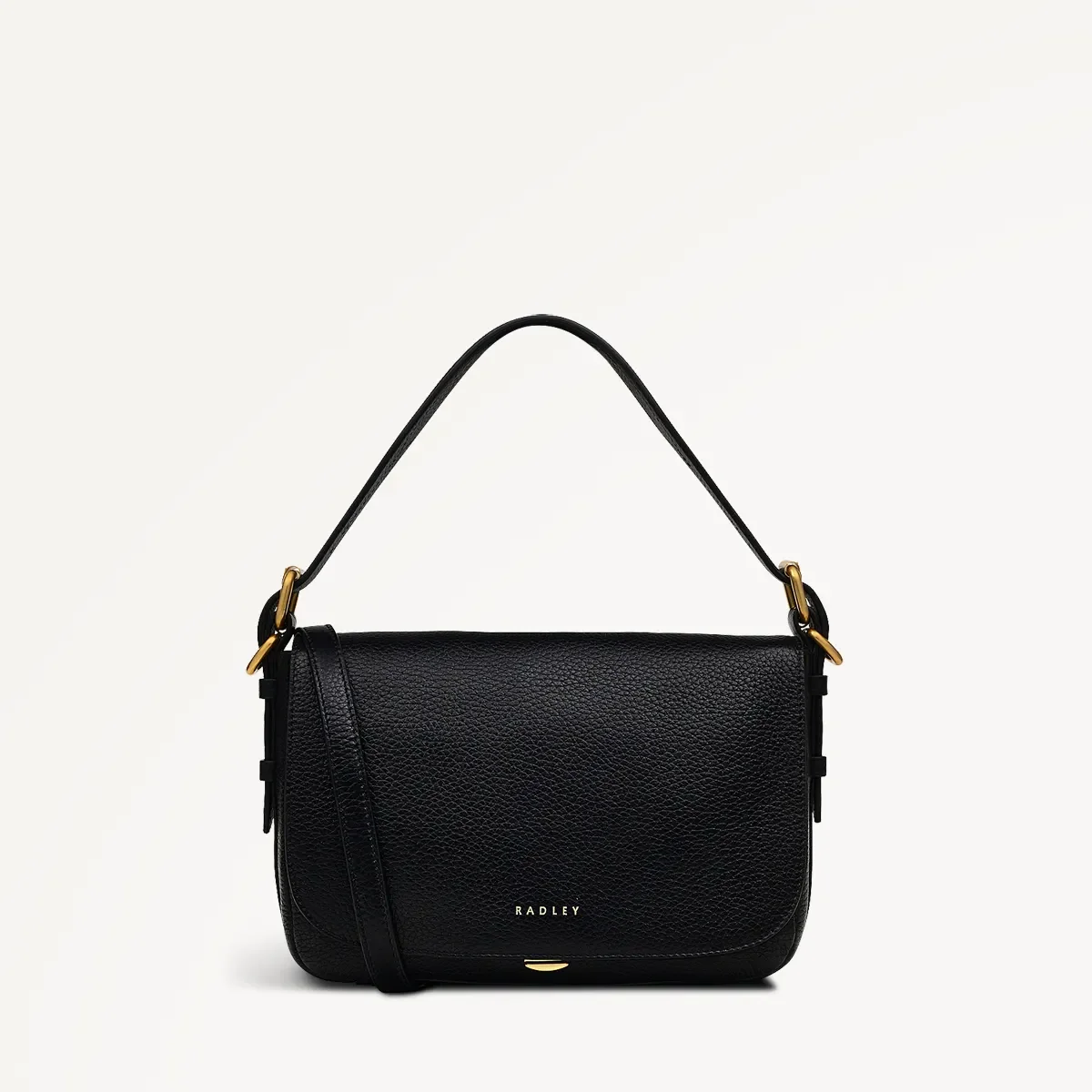 Radley Grafton Street Small Flapover Cross Body / Black