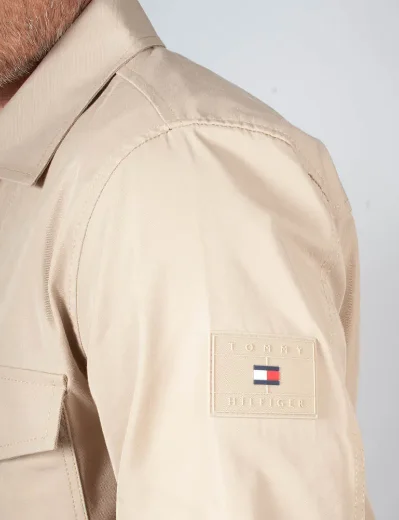 Tommy Hilfiger Cotton Nylon Shirt Jacket / Sandalwood