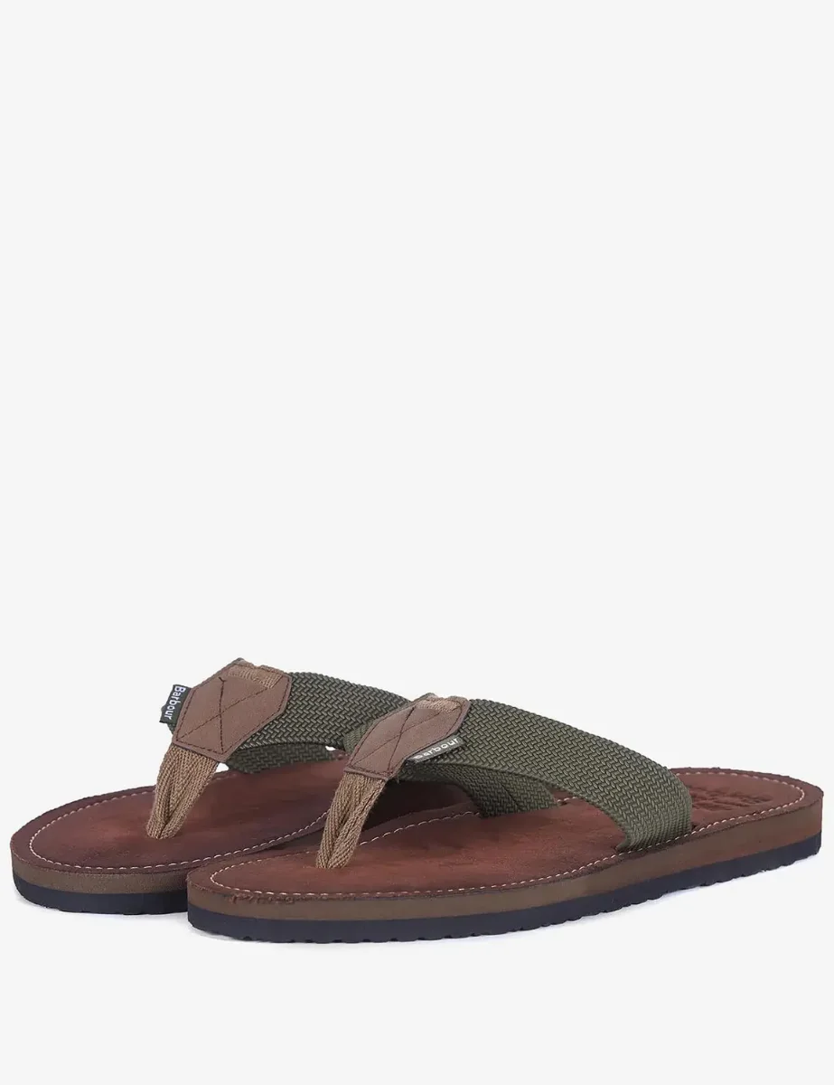 Barbour Toeman Beach Sandal | Olive