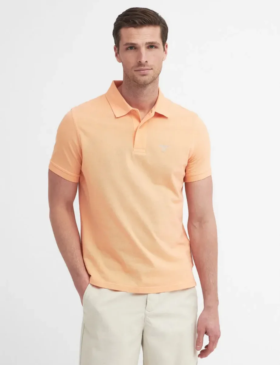 Barbour Lightweight Sport Polo Shirt | Coral Sands