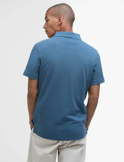 Barbour Lightweight Sports Polo Shirt | Dusk Blue