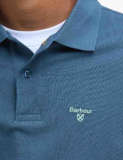 Barbour Lightweight Sports Polo Shirt | Dusk Blue