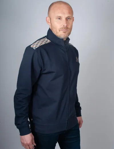 Aquascutum Active Full Zip Sweater With Club Check Details