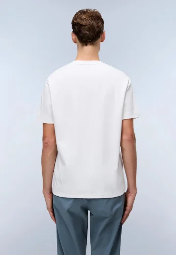 Napapijri S-Vanni Large Printed T-Shirt | White Heron