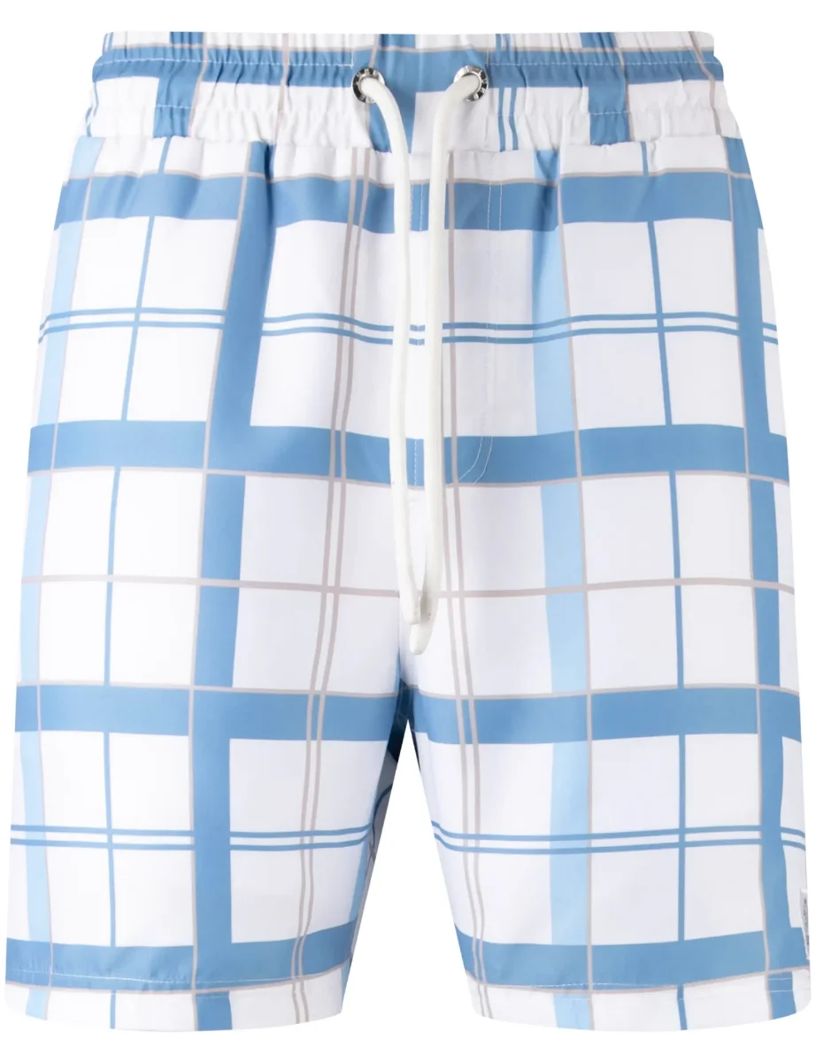 Luke 1977 Chesters Swim Shorts | White/Blue