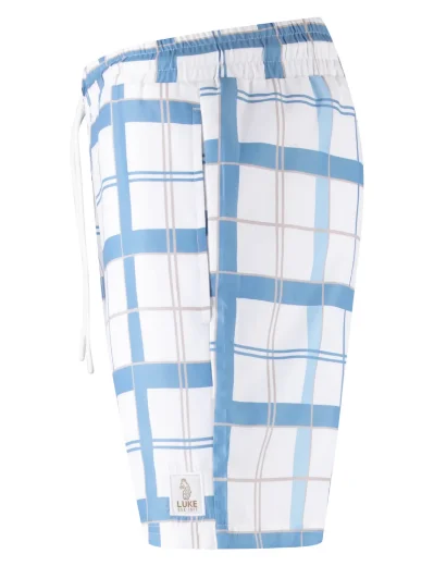 Luke 1977 Chesters Swim Shorts | White/Blue