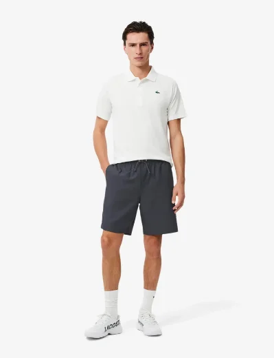 Lacoste Lightweight Diamond Taffeta Shorts | Dark Grey