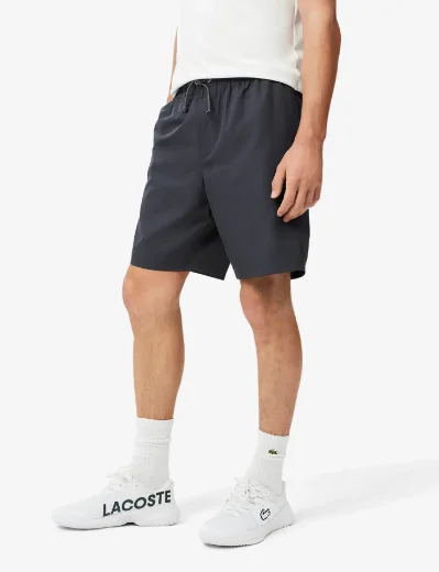 Lacoste Lightweight Diamond Taffeta Shorts | Dark Grey