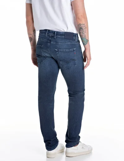 Replay Anbass Slim Fit Touch Denim Jean | Dark Blue