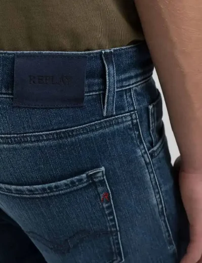 Replay Anbass Slim Fit Touch Denim Jean | Dark Blue