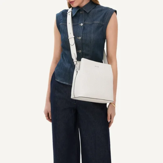 Radley Dukes Place Medium Compartment Cross Body | Weave Chalk