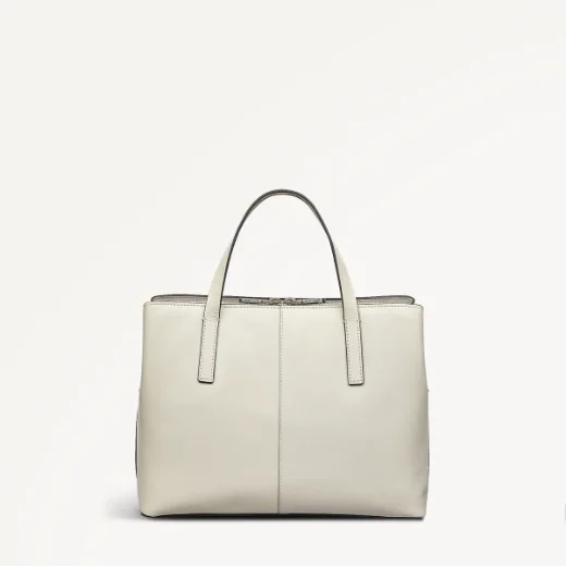 Radley Dukes Place Medium Zip-Top Grab Bag / Weave Chalk