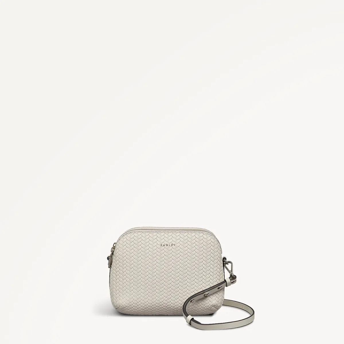 Radley Dukes Place Medium Zip-top Crossbody / Weave Chalk