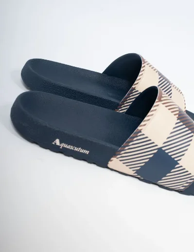 Aquascutum Active Macroiconic Slippers | Navy