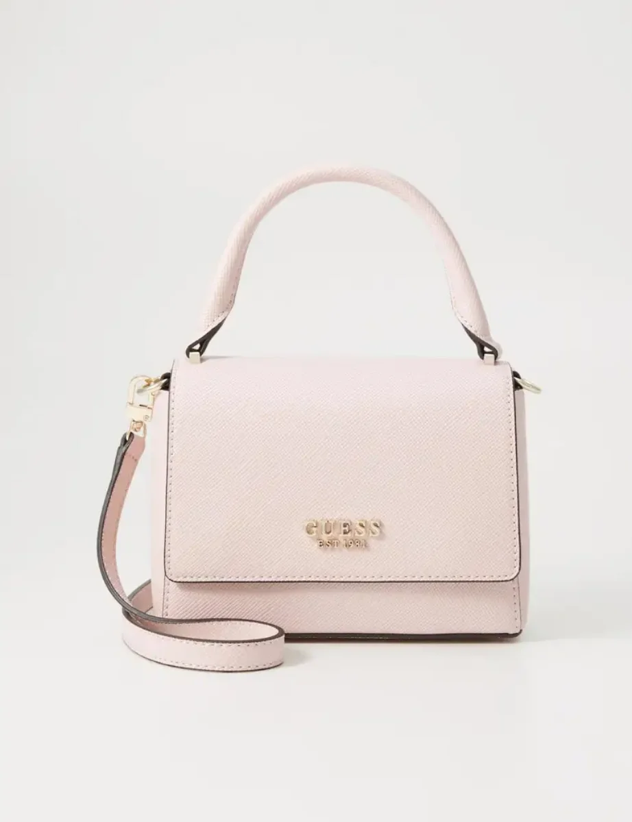 Guess Fedana Top Handle Flap Crossbody | Light rose pink