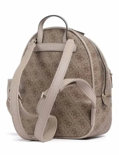 Guess Manhattan Large 4G Logo Backpack | Latte Logo