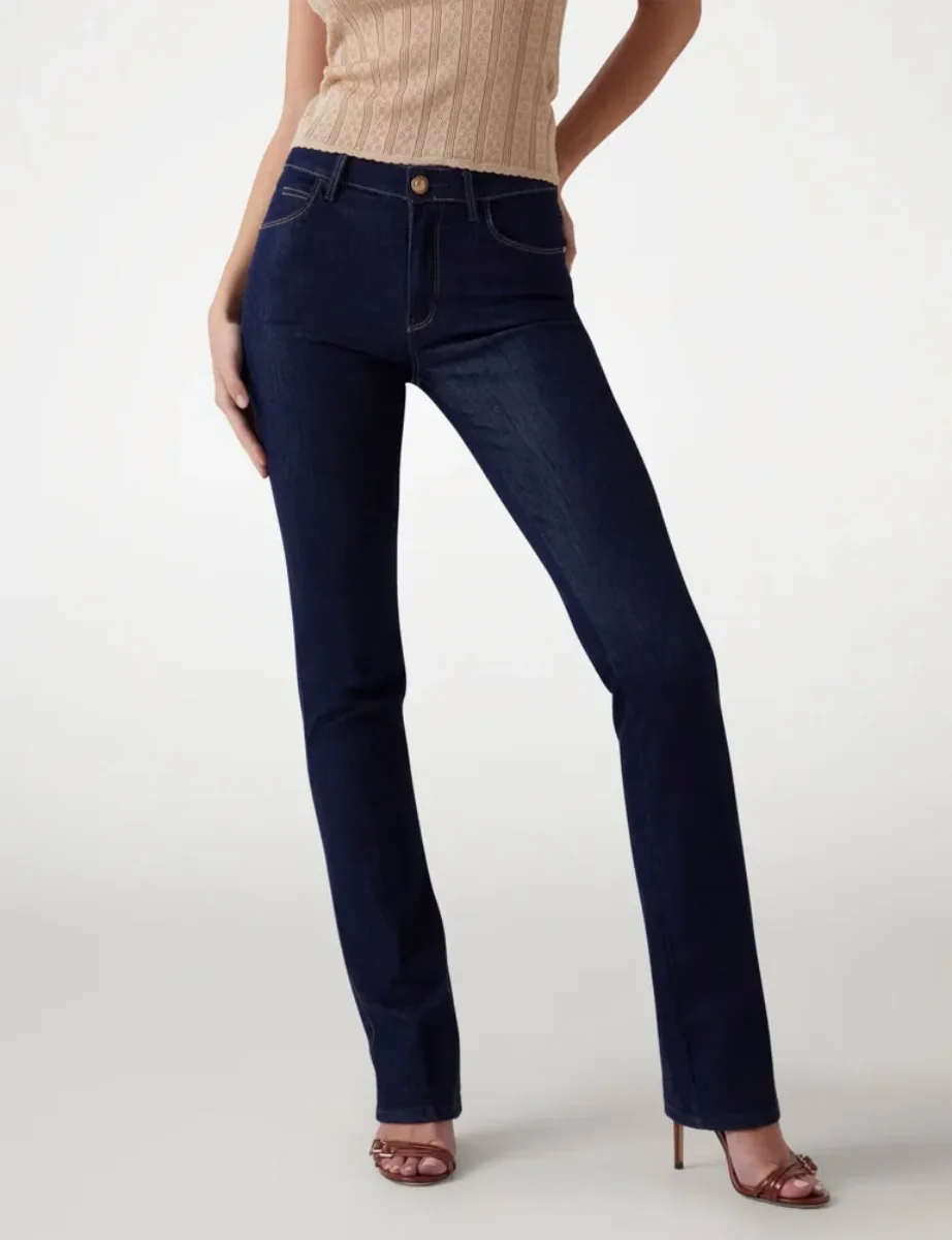 Guess Women's Sexy Straight Fit Stretch Jean | Dark Blue