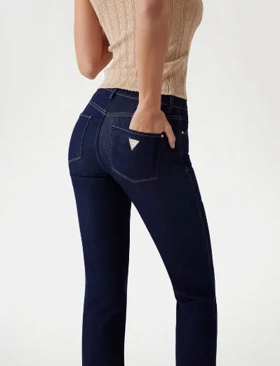 Guess Women's Sexy Straight Fit Stretch Jean | Dark Blue