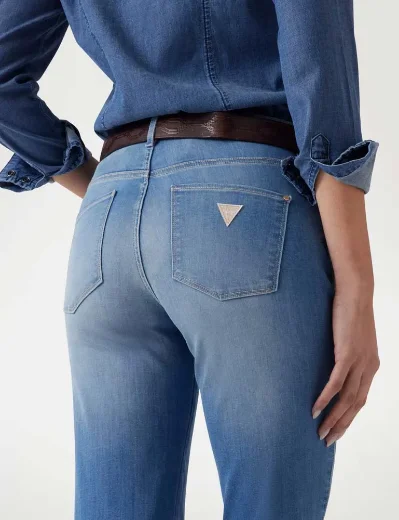 Guess Women's Sexy Straight Fit Stretch Jean | Light Blue