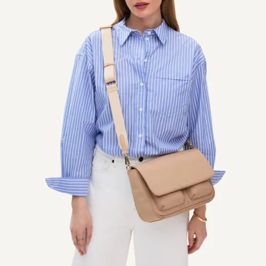 Radley Guildford Grove Medium Flap Crossbody | Stone