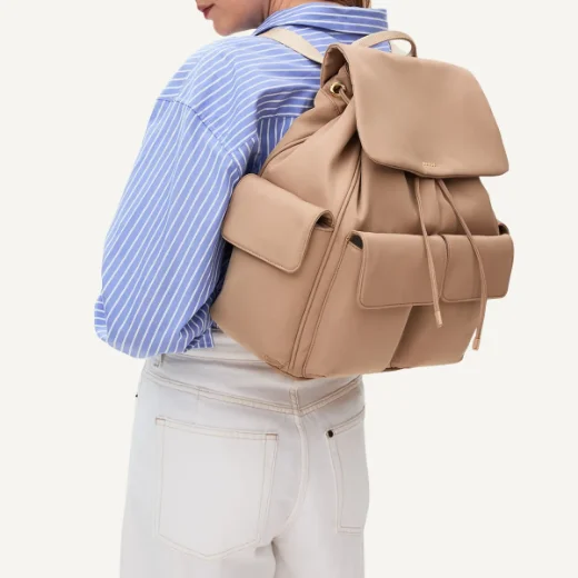 Radley Guilford Grove Medium Flapover Backpack | Stone