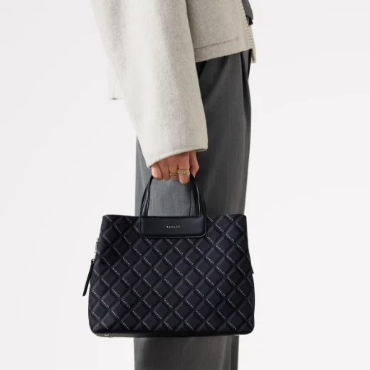 Radley Southwell Gardens Geo Print Handbag | Black