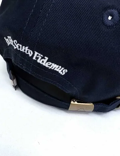 Aquascutum Active Club Check Peak Baseball Cap / Navy