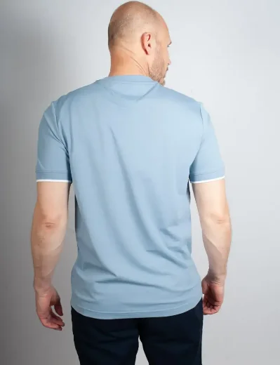 Tommy Hilfiger Performance Tipped T-Shirt | Brisk Blue