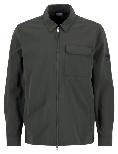 Barbour International Maze Peached Overshirt | Sage