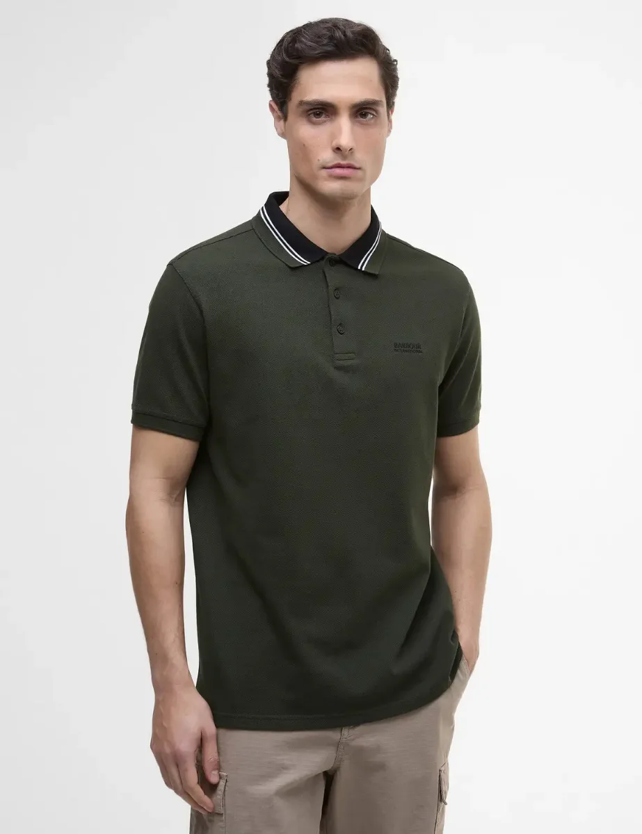 Barbour International Bruce Tipped Polo | Sage